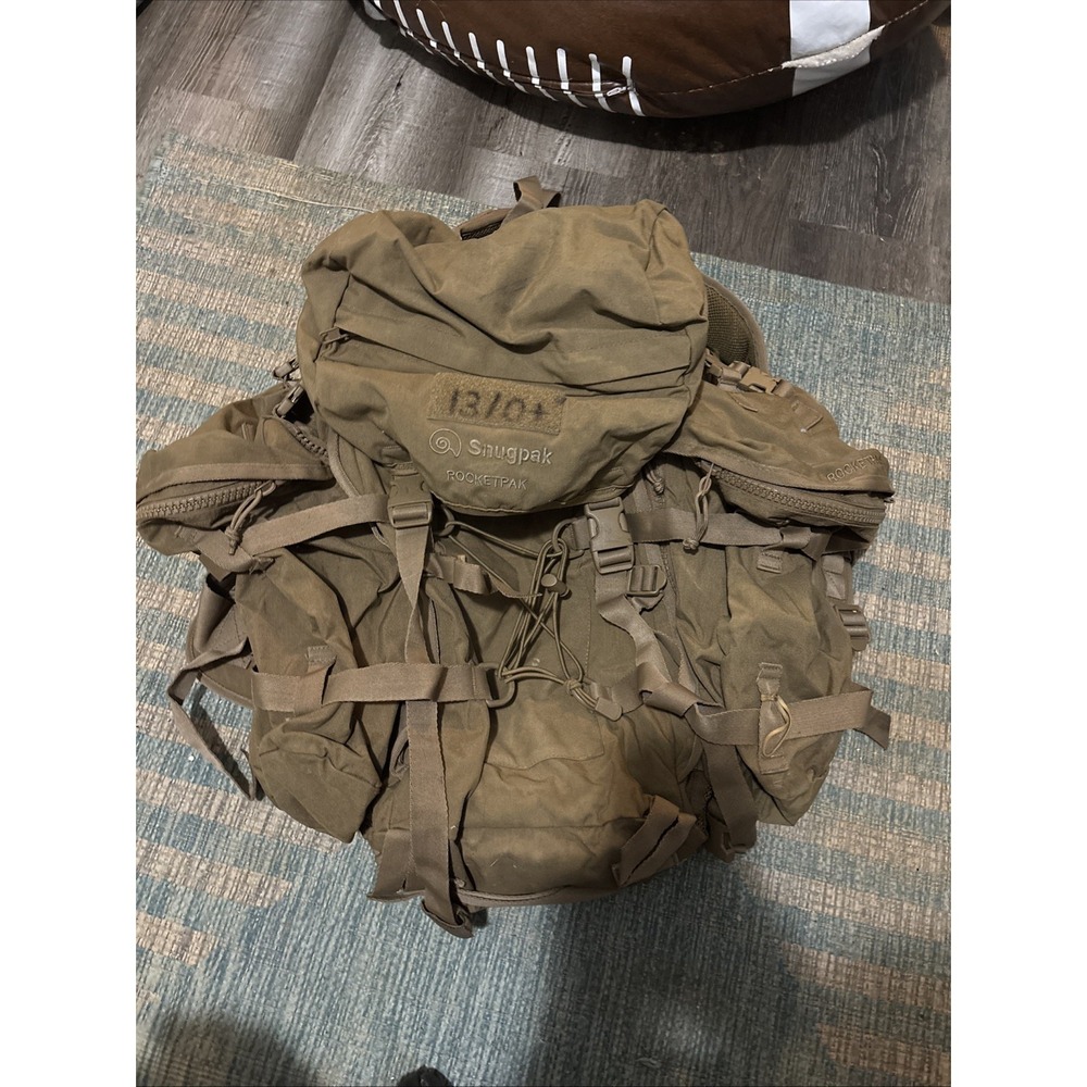 Snugpak RocketPak 23"X18" Olive Tactical Backpack Bag Stains And Rip